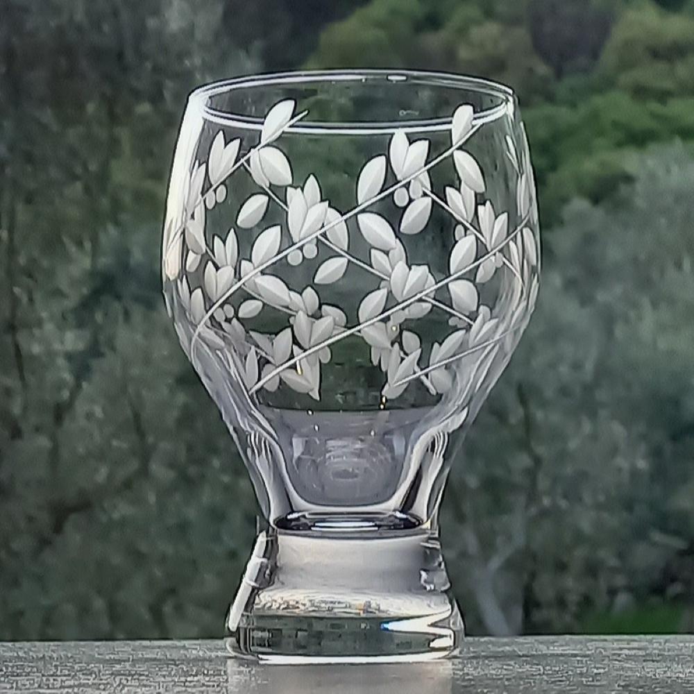 ワイングラス（透明）オリーブの恵み