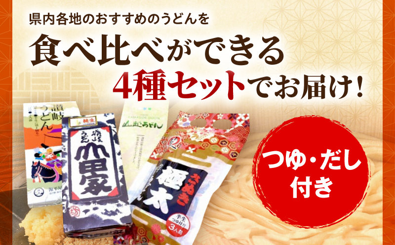 「瀬戸・たかまつネットワーク」うどん県のうどん食べ比べセット（瀬戸・高松広域連携中枢都市圏共通返礼品）|うどん 讃岐うどん 山越うどん 藤井製麺 山田家純生讃岐うどん 石丸製麺 半生うどん 生うどん 食べ比べ セット|_mk142-001