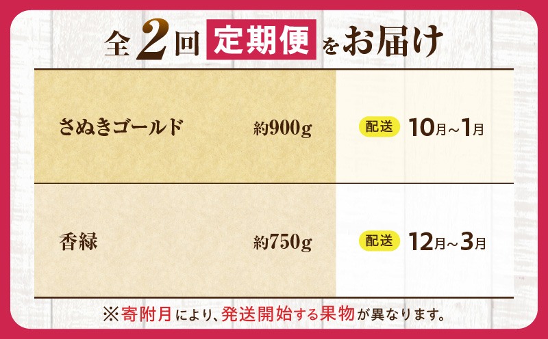 とれたて果物 2回定期便G 果物 フルーツ 果物定期便 フルーツ定期便 定期便キウイ濃厚 旬の果物 定期 人気 おすすめ 贈答 贈り物 青果物 糖度 香川県 _mk165-t057
