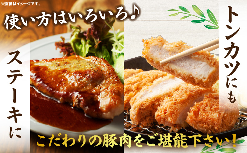 オリーブ豚ロース極厚ステーキ 計1000g【高松市共通返礼品】｜国産 国産豚 オリーブ豚 豚肉 1000g 1kg ブランド豚 ロース 極厚 お肉 豚 冷凍 とんかつ ステーキ 日用 贈答 贈り物 香川県 三木町｜_mk017-007