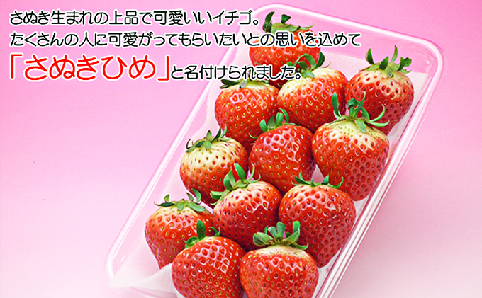 香川県のオリジナル品種/さぬき姫いちご8パック