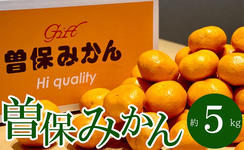 最高峰！三豊市の「曽保みかん」約5kg