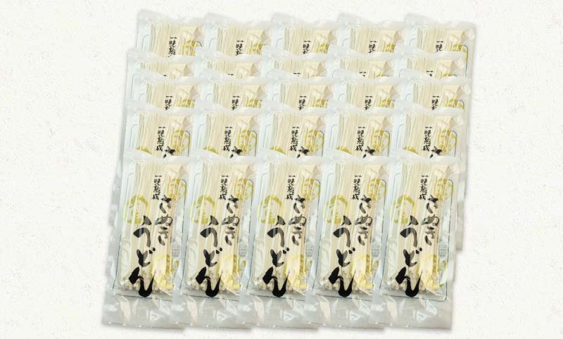 極旨！一晩熟成半生さぬきうどん 300g×5袋、つゆ10袋×5箱（50人前） F5J-165