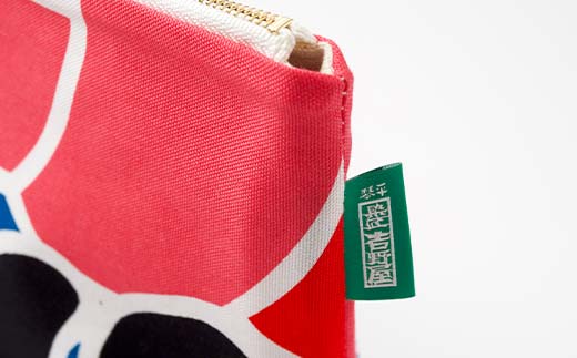 KONBAG ポーチ 小物入れ 小物 プレゼント 和風 讃岐のり染 歌舞伎 かぶき カブキ 金毘羅大芝居 幟 のぼり 香川 琴平 F5J-915