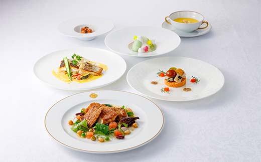 神椿 ランチフルコース【金椿】1名 お食事券 コース料理 ブランド肉 ギフト 四国 F5J-943