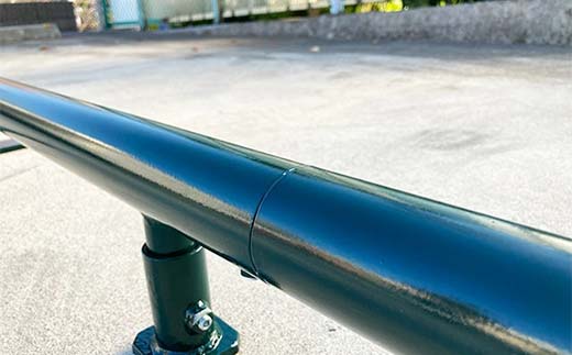 スケートボードレール ロー 丸パイプ ツムラ スケートボードセクション 初心者 子ども向け  F5J-1197