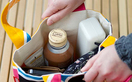 KONBAG ランチバッグ かばん 鞄 カバン 讃岐のり染 歌舞伎 かぶき カブキ 金毘羅大芝居 幟 のぼり 香川 琴平 F5J-806