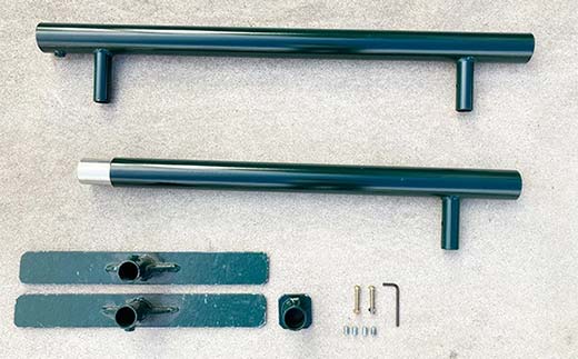 スケートボードレール ロー 丸パイプ ツムラ スケートボードセクション 初心者 子ども向け  F5J-1197