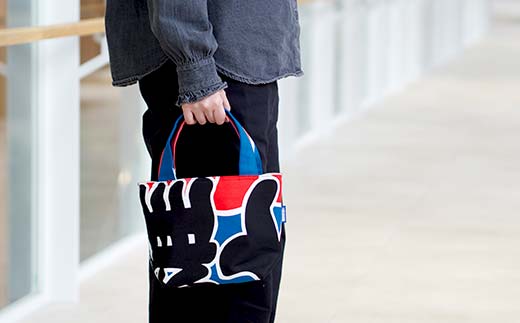 KONBAG ランチバッグ かばん 鞄 カバン 讃岐のり染 歌舞伎 かぶき カブキ 金毘羅大芝居 幟 のぼり 香川 琴平 F5J-806