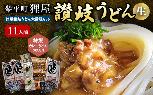 特製カレーうどんつゆ入り 狸屋讃岐うどん大満足セット11人前 5種のつゆ付き 詰合せ 生うどん カレー つゆ うどん 本場 讃岐 讃岐うどん さぬきうどん ご当地 グルメ 名産品 食品 F5J-202