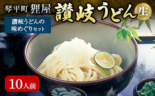 讃岐うどんの味めぐり10人前 セット 詰合せ 讃岐 うどん 生うどん カレー 本場 さぬきうどん 生 麺 釜玉 ぶっかけ 釜揚げ うどんつゆ つゆ かけつゆ めんつゆ 名産 四国 F5J-355