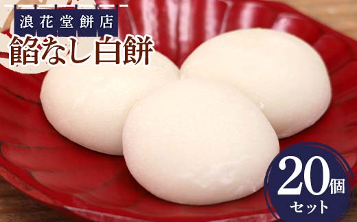 浪花堂餅店 餡なし白餅20個 もち お餅 お雑煮 お正月 餅 おもち 食品 F5J-994