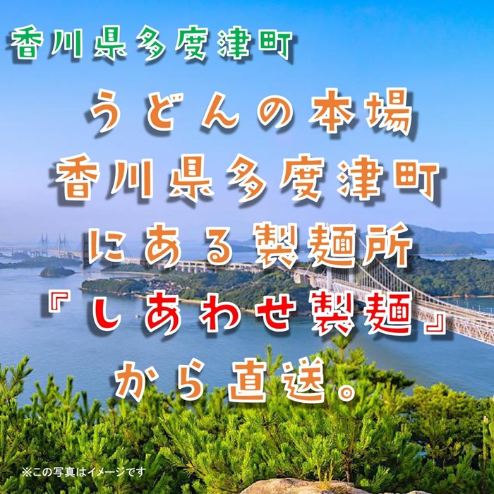 しあわせ製麺 本場讃岐純生熟成うどん　大盛8人前　鎌田醤油特製うどんつゆ付き【L-69】