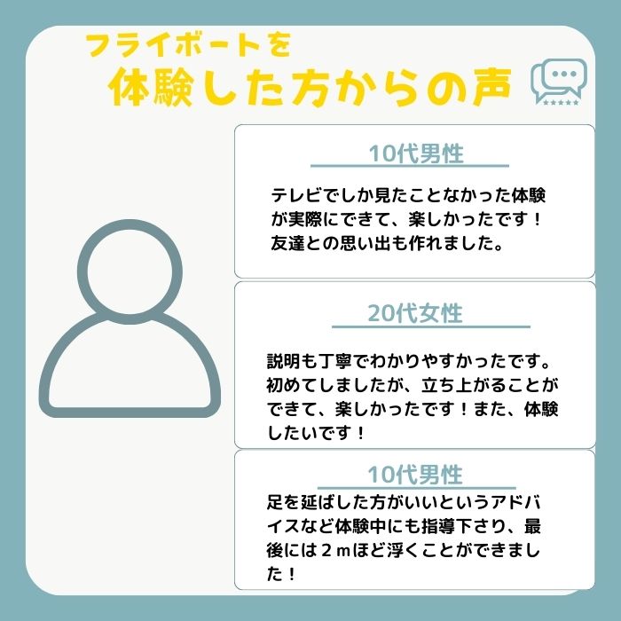 爽快フライボード30分間の空中チャレンジ！＆絶叫トーイングチューブの15分チャレンジ！【C-30】