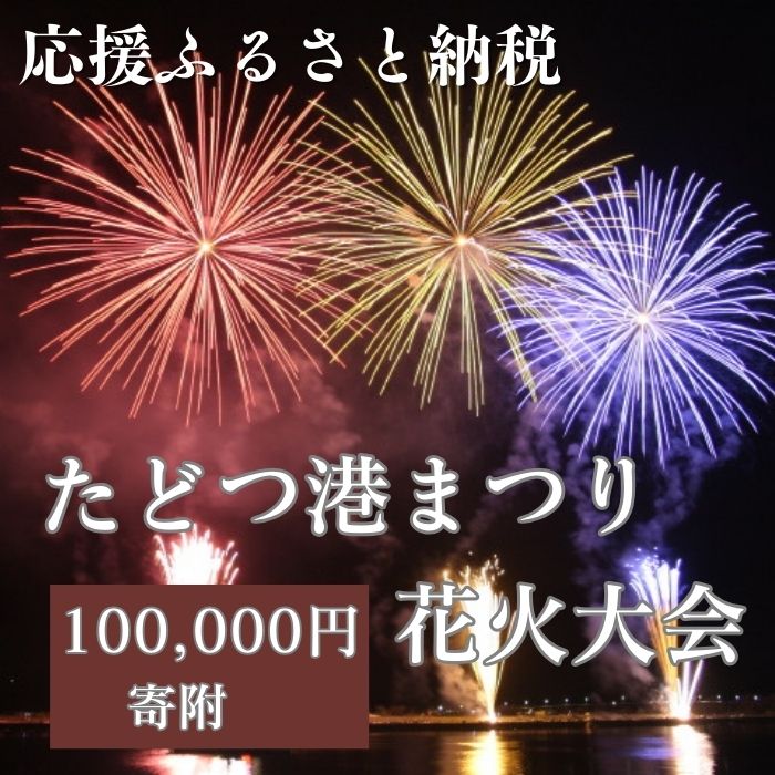 【返礼品なし】たどつ港まつり花火大会 応援ふるさと納税【G-10】