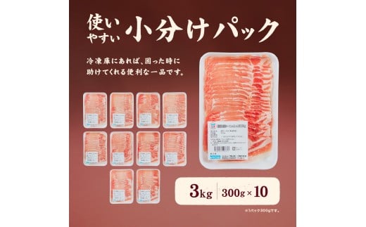 愛媛県産 豚ロース しゃぶしゃぶ用（300g） 10個（921）