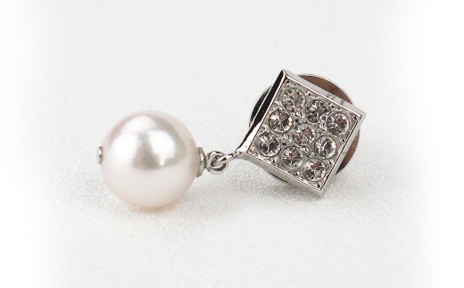 真珠 タイタック ネクタイピン 8.0-8.5mm