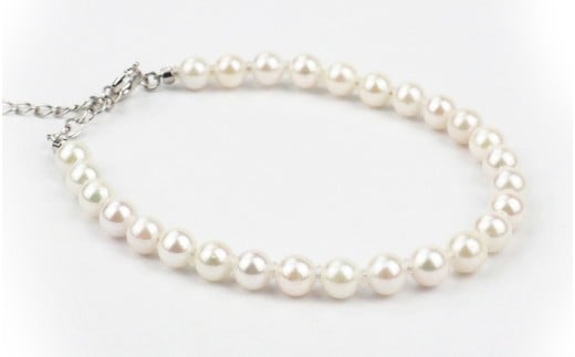 パール ブレスレット 5.0-5.5mm Silver925アジャスター付