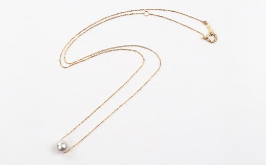 真珠 一粒ネックレス 6.0～6.5mm K18YG （856）