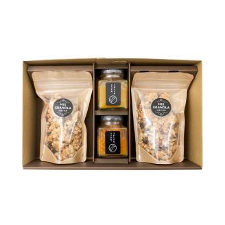ミックスグラノーラ ( 白砂糖不使用・グルテンフリー ) 2個 コンフィチュール 2個 セット【化粧箱入り】【受注生産】