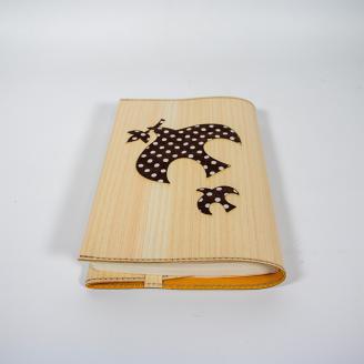 森のブックカバー 「BIRD-ヒノキ」 文庫本サイズ