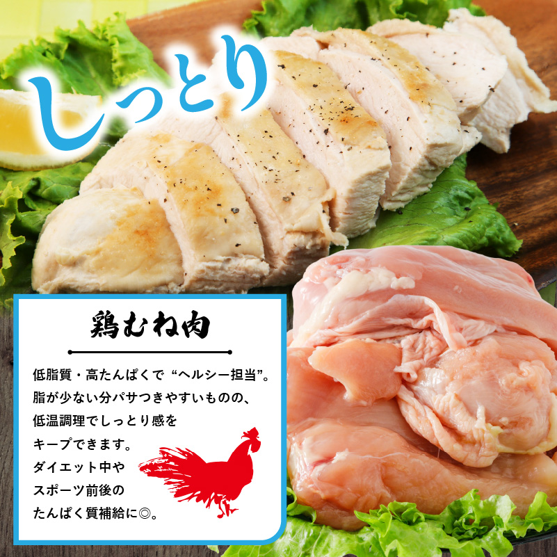 【定期便2回】松山どり むね肉 2kg×2パック×2回 計8kg| 定期便 国産 鶏肉 小分け 若鶏 冷凍 愛媛県 松山市 株式会社ビージョイ 定期便2ヶ月