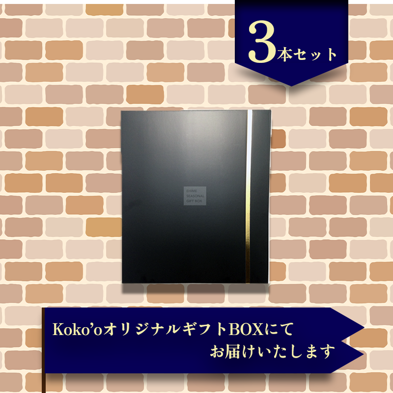 【ギフトおすすめ】 温州みかんジュース 3本セット ギフト お中元 手土産 贈り物 プレゼント おすすめ みかん ジュース  愛媛県 松山市 3本セット