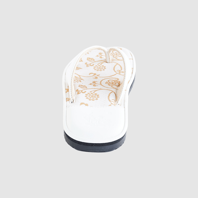 和所谷 和柄ハナオサンダル（白）【Mサイズ】25.5cm 【Mサイズ】25.5cm