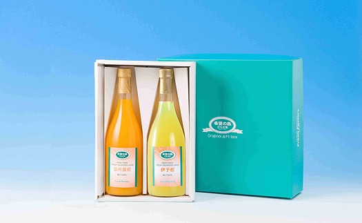 みかんジュース  みかんジュース 「丸しぼり果汁」 720mｌ×2本 化粧箱入 希望の島