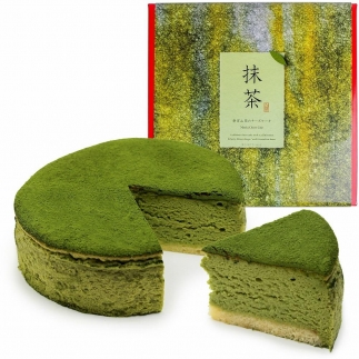 魔法洋菓子店ソルシエ 抹茶スフレチーズケーキ 5号【直径14.5cm：4～6人分】