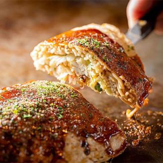 三津浜焼きソースセット 豚×3枚、特製ソース