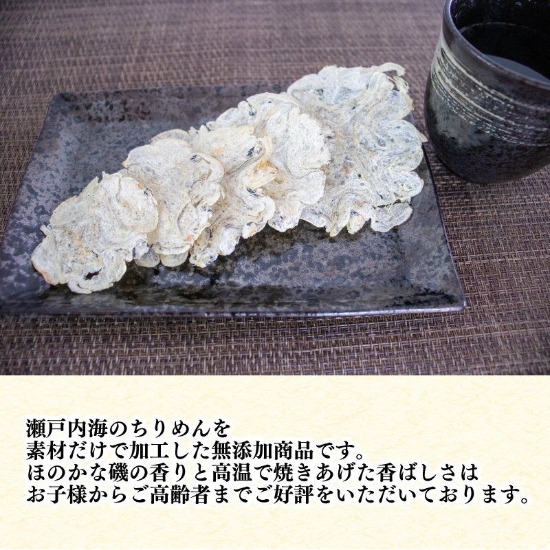 うす焼きちりめん10g×4個 愛媛県 松山市 無添加 せんべい 瀬戸内海 しらす ちりめん
