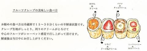 Sweet little（フルーツクリームクレープBOX）7個入