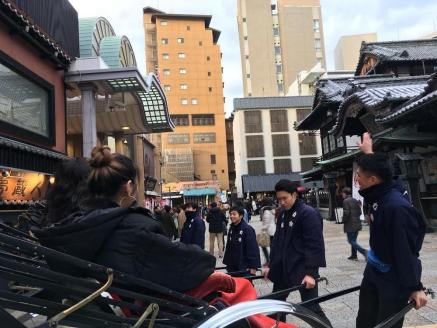 人力車で道後巡り！ お気軽ガイドプラン 「坊ちゃんコース・お一人様チケット」