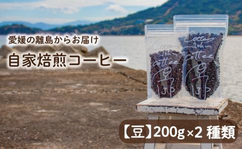 【豆】200g×2種類 おまかせ 自家焙煎コーヒー 選べる 自家焙煎 珈琲 コーヒー 愛媛県 松山市