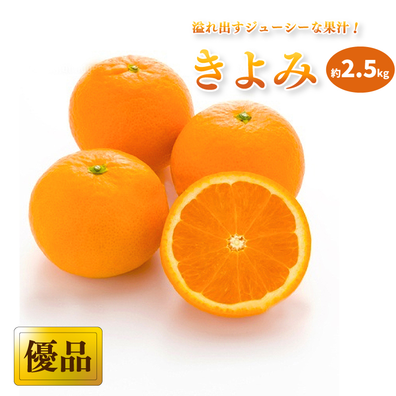 【2026年3月中旬から発送予定】みかん きよみ 家庭用(優品) 約2.5kg フルーツ 果物 みかん オレンジ 柑橘 愛媛県松山市 愛媛県 松山市 愛媛 松山 常温 常温便 常温配送 常温発送