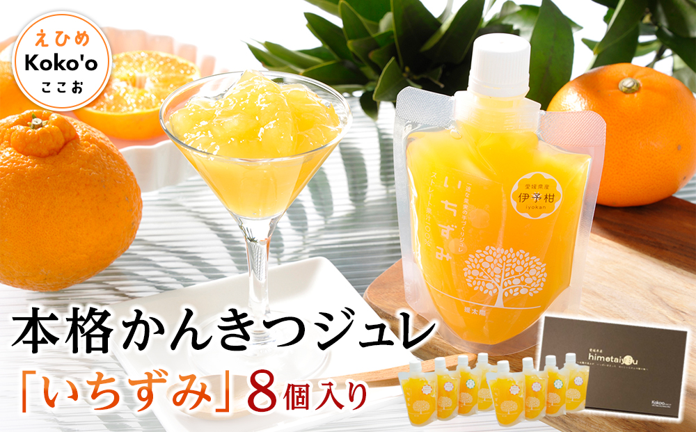 本格かんきつジュレ「いちずみ」 8個入り【化粧箱入り】