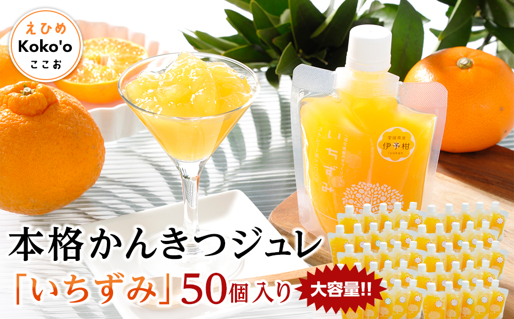 ＜大容量！＞本格かんきつジュレ「いちずみ」50個入り（簡易BOX入り）