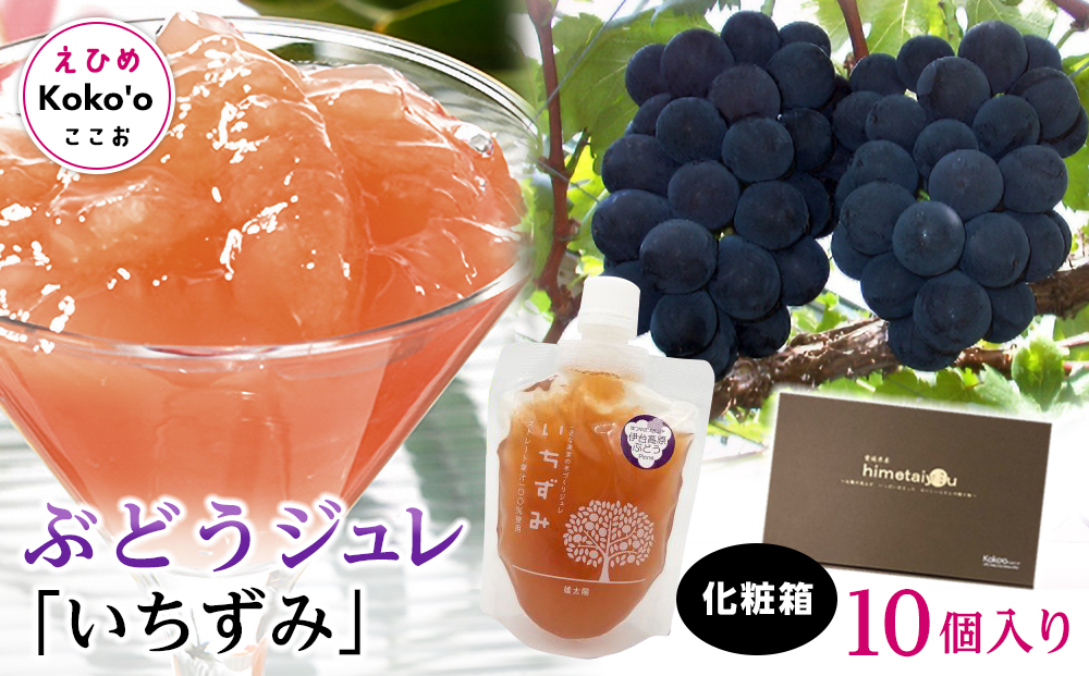 「いちずみ」ぶどうジュレ １０個入り【化粧箱入り】