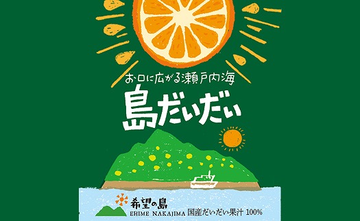 だいだい果汁 150ml×6本 希望の島