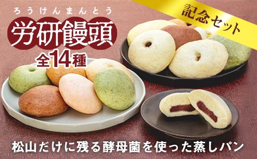 パン 労研饅頭（ろうけんまんとう）全14種類記念セットパン サンドイッチ トースト 揚げパン 朝食 朝ごはん 愛媛県松山市 愛媛県 松山市 愛媛 松山 冷凍 冷凍便 冷凍配送 冷凍発送 クール便