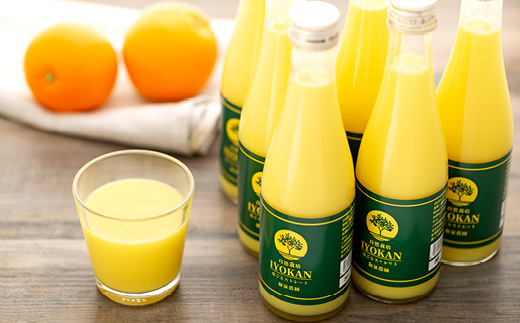 【2026年1月中旬より発送】自然栽培 宮内伊予柑 皮ごとストレート 300ml 6本 ジュース 果汁100％ 愛媛県産