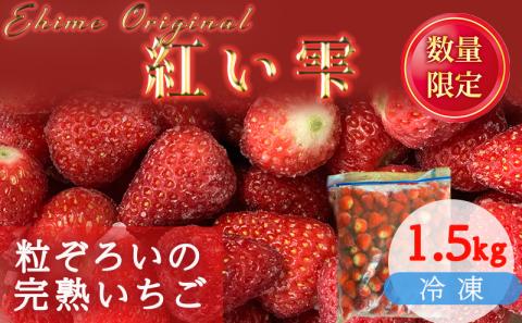 愛媛県オリジナル品種 紅い雫の冷凍イチゴ 1.5kg