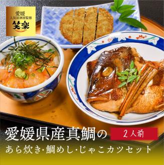 愛媛県産 真鯛のあら炊き 宇和海鯛めし ( 2人前 )・ じゃこカツ5枚