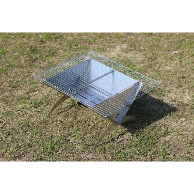 ステンレスBBQグリル/焚き火台【D-80】