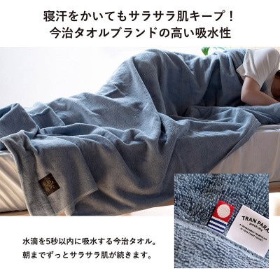 (今治タオル)クーベルチュールタオルケット Relax(チャコールグレー)【I003480CGY】