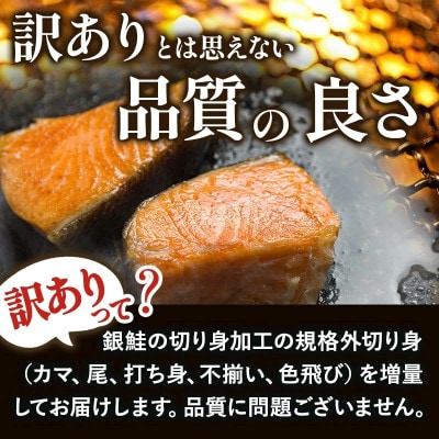 訳あり塩銀鮭切り身 1.2kg(300g×4袋)【V003250】【配送不可地域：離島】