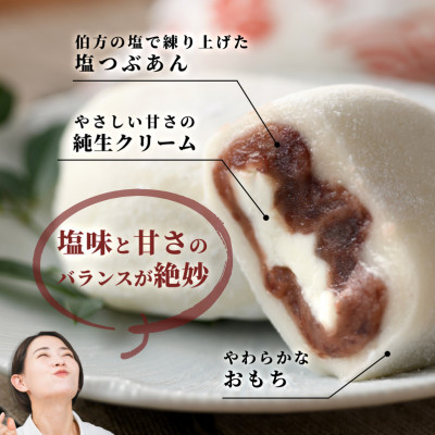 伯方の塩　純生入り大福　8個入　2箱 【VA00700SET2】【配送不可地域：離島】