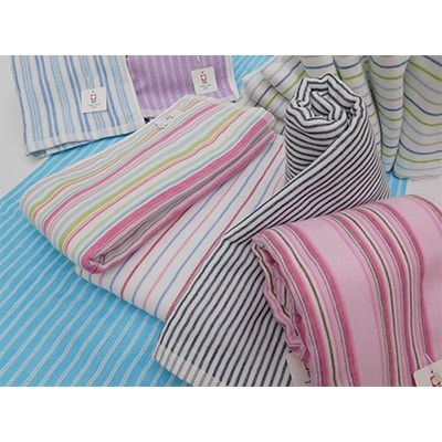 ( 今治タオル ) シャツストライプ バスタオル 【IB05180】