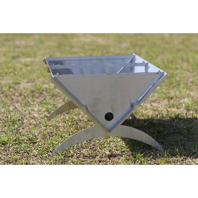 ステンレスBBQグリル/焚き火台【D-80】